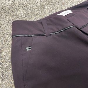 Calvin Klein size 2 dress pants with leather details